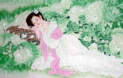 Schalfende Dame